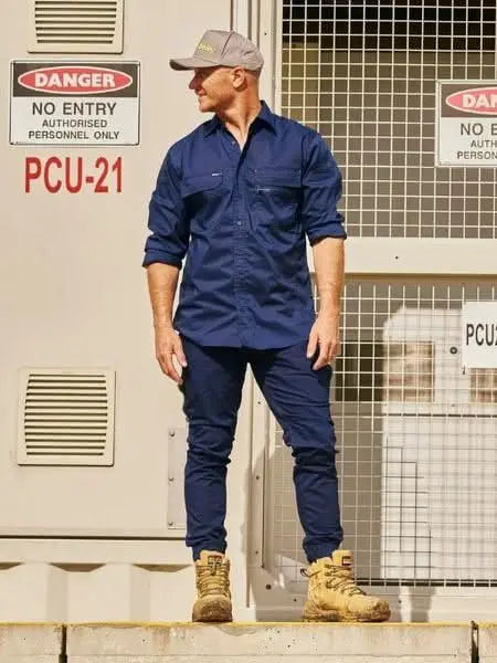 Bisley X Airflow Stretch Ripstop Cuffed Work Pants BP6151 Metro Workwear.